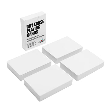 Apostrophe Games Dry Erase Blank Playing Cards w/Box, Poker Size - 2.5" x 3.5", 180 Reusable Cards, Flash Cards, Board Game & Note Cards