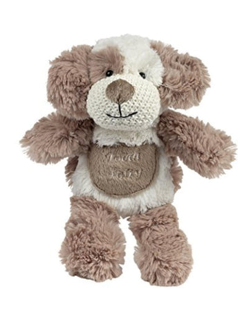 Maison Chic - Tooth Fairy Pillow Max the Puppy Dog Stuffed Animal Plush Doll with Pocket | Perfect Loose Tooth Gift for Son, Grandson, Stepson or