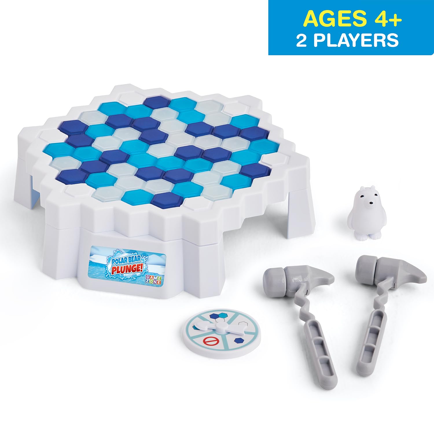 Game Zone Polar Bear Plunge Interactive Tabletop Multiplayer Game for Adults and Children Ages 4 and Older.