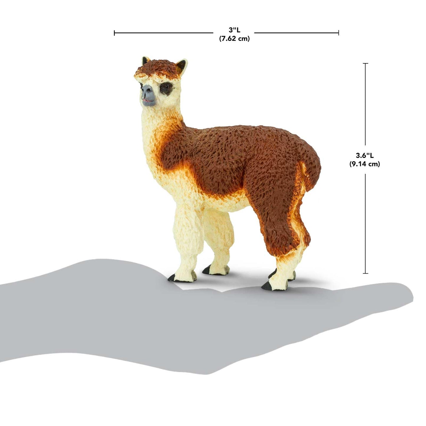 Safari Ltd. Alpaca Figurine - Detailed 3.75" Plastic Model Figure - Fun Educational Play Toy for Boys, Girls & Kids Ages 3+