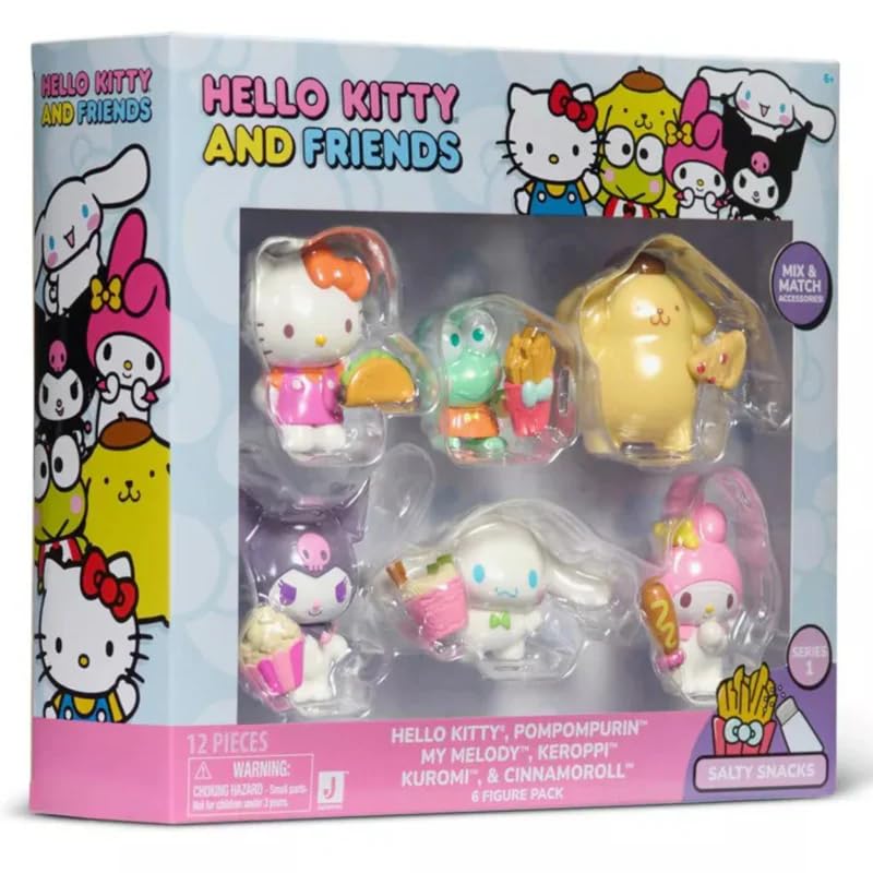 Hello Kitty & Friends: Salty Snacks - 6 Figure Pack (Series 1)