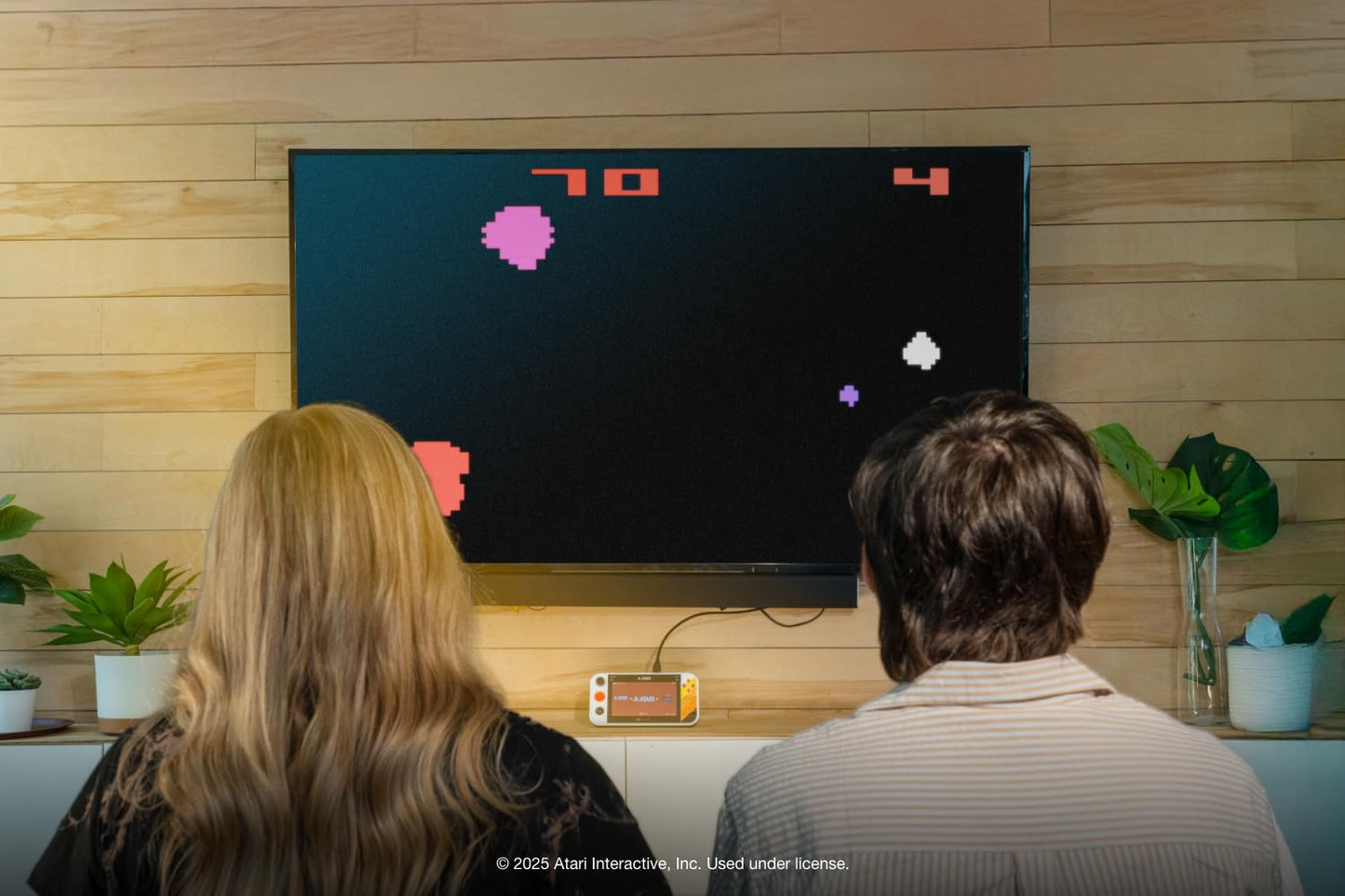 My Arcade Atari Gamestation Go: Rechargeable Battery, Over 200+ Preloaded Retro Video Games Including Pac-Man, Recharged, & Balls of Steel, Wi-Fi