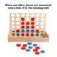 Wooden 4 in a Row Game - Classic Strategy Game for AdultsConnect The 4 Discs of Same Colour in a Row - Travel Games Family Board Games