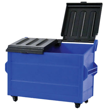 Blue Plastic Dumpster for Wrestling Action Figures