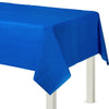 Amscan Vibrant Bright Royal Blue Flannel Backed Table Cover - 54" x 108" (Pack of 6) - Durable & Elegant Table Protection Events