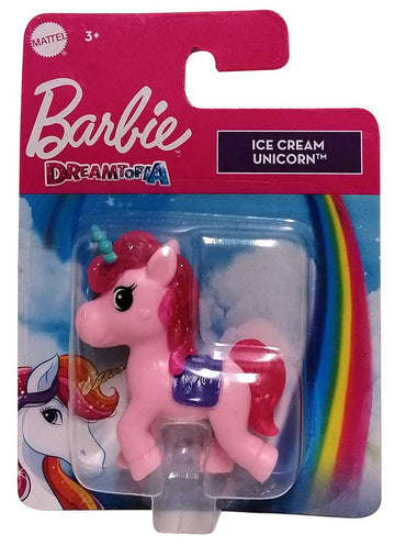Barbie Mattel HFG32 Dreamtopia Lollipop Unicorn Glitter Mane Mini Unicorn Toy Figure Pink for Children 5 cm