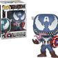 Funko POP!: Marvel: Marvel Venom: Venom Captain America - Collectible Vinyl Figure - Gift Idea - Official Merchandise - for Kids & Adults - Comic
