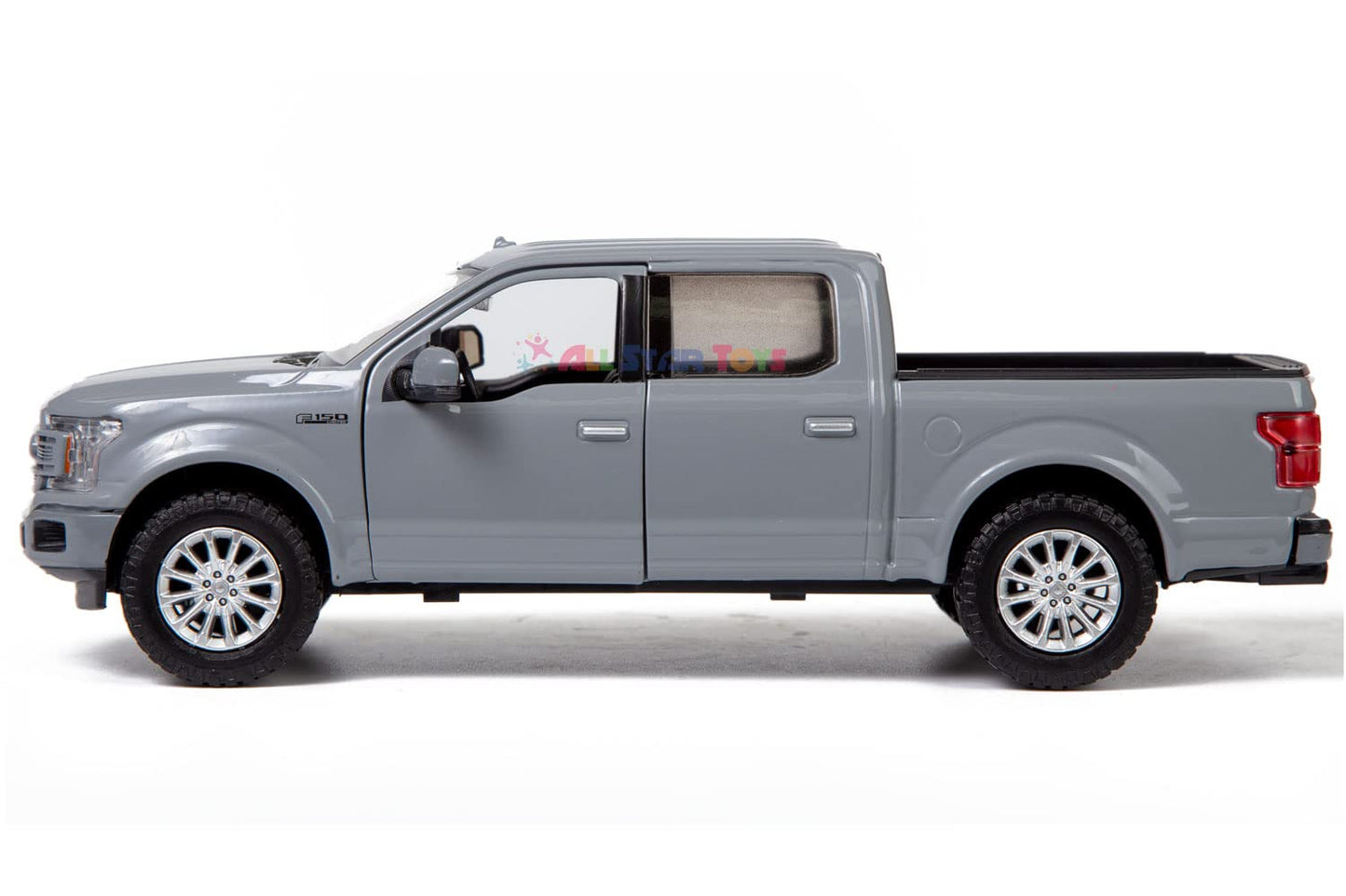 Motormax All Star Toys Exclusive 2019 Ford F-150 Limited Crew Cab Pickup Truck Abyss Gray 1/27 Diecast Model Car 79364 Grey