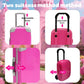PENGQTIONG 13 Pcs 11.5" Doll Travel Gear Set - Suitcase Luggage , Clothes, Laptop, Bag, Glasses, Bracelets, Shoes - Christmas & Birthday Gift(No Doll)