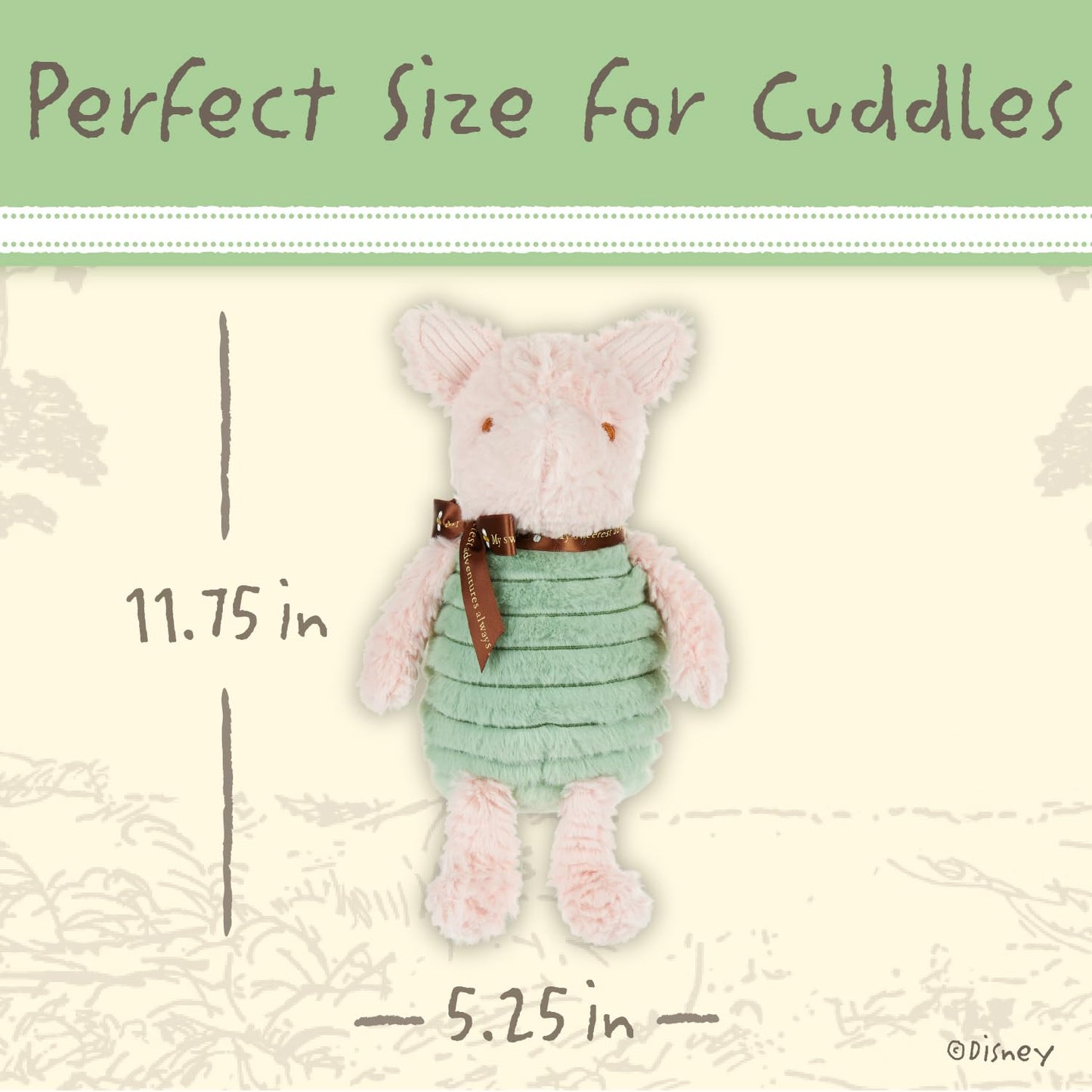 KIDS PREFERRED Baby Classic Winnie the Pooh and Friends Stuffed Animal, Piglet, 9 inch (Pack of 1)