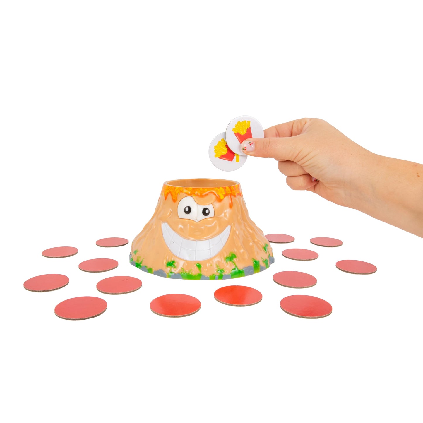 Volcanic Panic the Explosive Memory Matching Family Game by Continuum Games for 2-6 Players Ages 4 and Up - Match Food Tiles, Feed the Volcano Toy