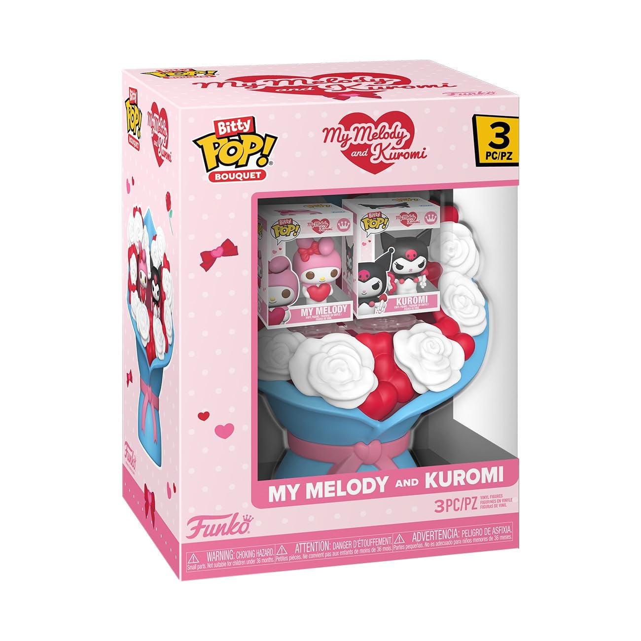 Funko Bitty Pop! Bouquet: Sanrio - My Melody and Kuromi - 0.9 Inch (2.2 Cm) Collectable - Gift Idea - Party Bags - Stocking Stuffers