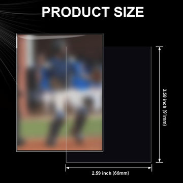 1000 Counts Premium Standard Baseball Trading Card Sleeves, Plastic Clear Protector, Soft Perfect Fit for Penny, Football, and Sports Cards