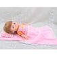 SM SunniMix 3 Pieces Bedding Set, Comforter Fits for 25cm Dolls