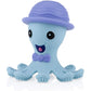 Nuby Silly Silicone Octopus Teethe with Soothing Massaging Bristles for Sore Gums, Pink/Purple