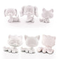 diylpshome 6Pcs Mini Pet Figure Base, Ideal for DIY Paint & Model Kits,Custom DIY Collie Dachshund Great Dane Cocker Spaniel Tabby Cat Sitting Cat