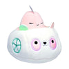 Squishmallow Squishville Mini Plush | Evie The Narwhal in Vehicle