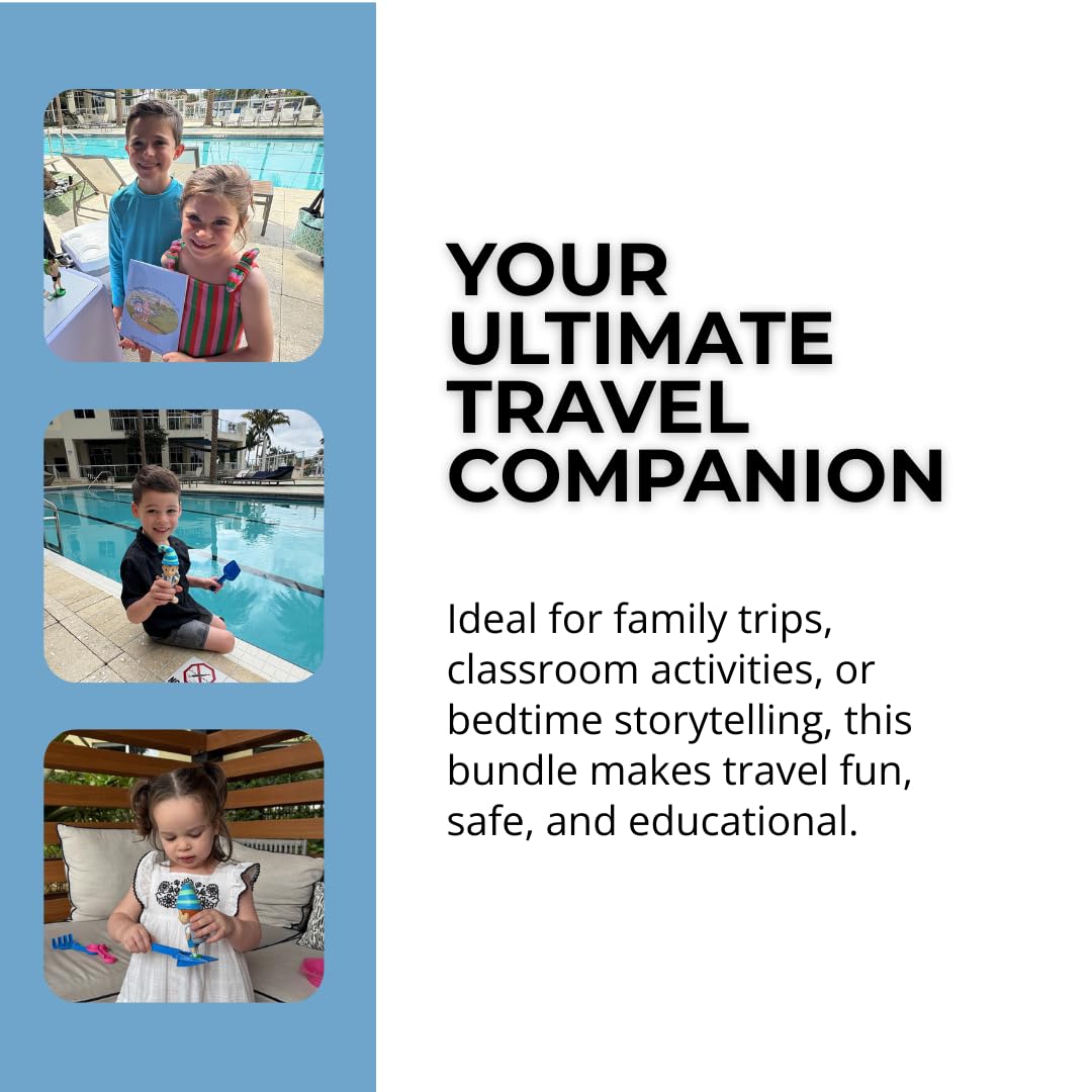 GOTG Kids Travel Pack - Gavin Gnome + Children’s Book + Flags & Stickers + Display Case | Fun Travel Gifts & Kids Travel Essentials | Cute Gnome Gifts