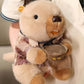 HWHXCZYH Groundhog Plush 8 Inch, Kawaii Capybara Style Soft Stuffed Animal, Cute Chill Fluffy Plushie Pillow Desk Decor Room Accessory, Stress Relief