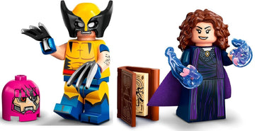 LEGO Marvel Series 2 Minifigure Combo: Wolverine Minifigure with Agatha Calendar Man Capes - Superheroes 71039