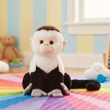The Petting Zoo Capuchin Stuffed Animal Plushie, Gifts for Kids, Wild Onez Zoo Animals, Monkey Plush Toy 12 inches