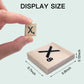 Goiio 1000 Pieces Letters for Crafts, Wood Tiles, DIY Wood Gift Decoration, Making Alphabet Coasters and Crossword Game