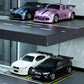ROUASD Mini Desktop RC Drift Car, 1:64 Scale 4WD High-Speed 2.4Ghz Remote Control Racing Sports Car with LED Lights for Adults Hobbyists