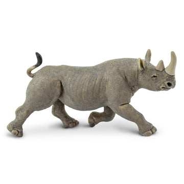 Safari Ltd. Black Rhino Figurine - Lifelike, Hand-Painted 5.75" Model Figure - Educational Toy for Boys, Girls & Kids Ages 3+