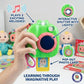 CoComelon Official Musical Cell Phone & Camera Toy Set - Interactive Pretend Tech with Lights, Sounds & JJ’s Song - Educational Learning Gift