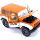 Jada M&M's 1:24 2007 Jeep Wrangler Die-cast Car & 2.75" Orange Figure, Toys for Kids and Adults