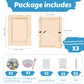 A&H Zier Decorate Your Own Mosaic Picture Frame Kit - 3 Pack DIY Arts & Crafts for Kids Ages 8-12, Valentines Day Gifts for Girls, 5x7 & 4x6 Photo
