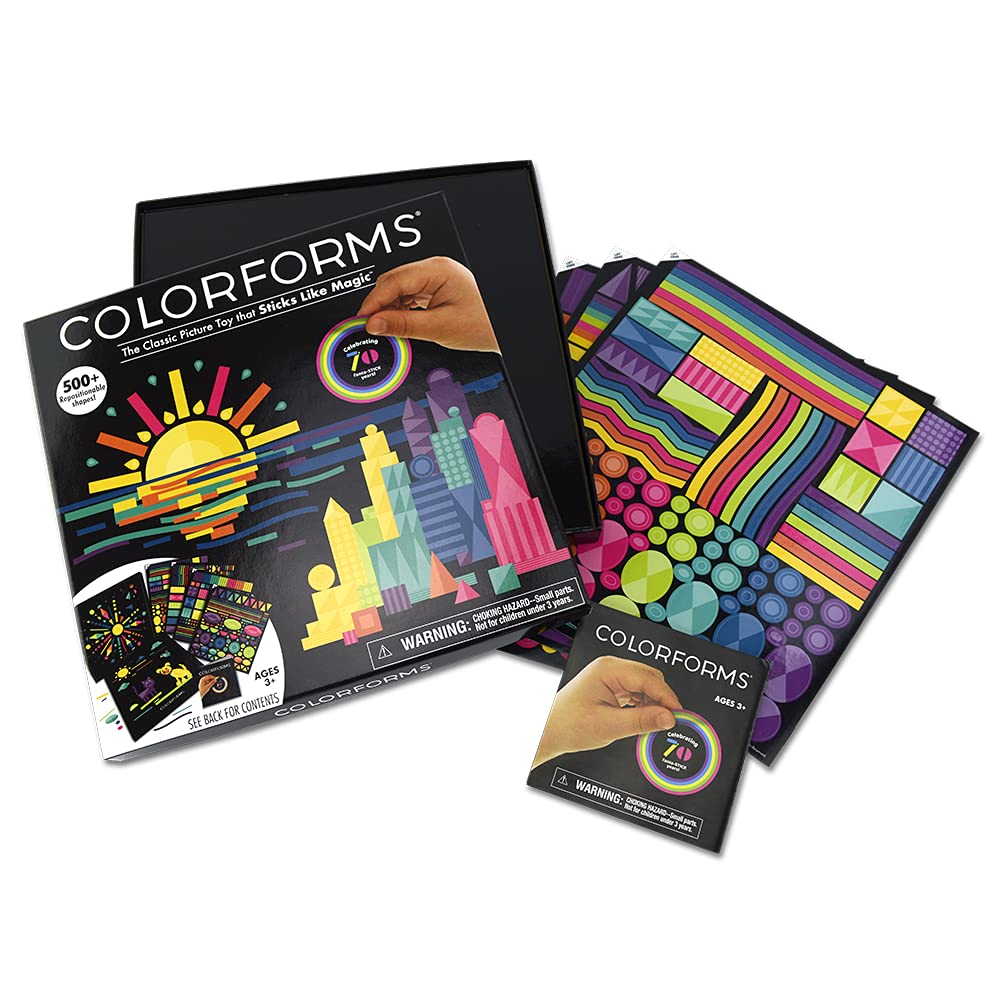 Colorforms Stickers for Kids, 70th Anniversary Box Set - Stickers for Adults, Arts and Crafts, Scrapbook Stickers, Kids Crafts, 500+ Kids Stickers