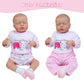 Reborn Baby Doll Clothes Baby Girl Doll Clothing Outfit Accessories 4 Pices Sets for 20- 23 Inches