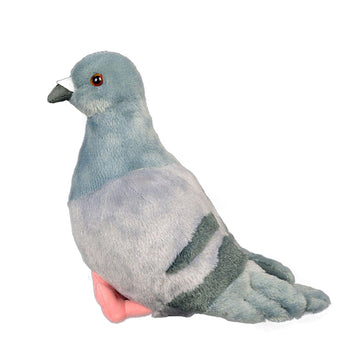 TUKVESZE Gray Pigeon Stuffed Animal, Soft Pigeon Plush Toy, Bird Stuffed Toys Pigeon Doll Birthday Decor Gift