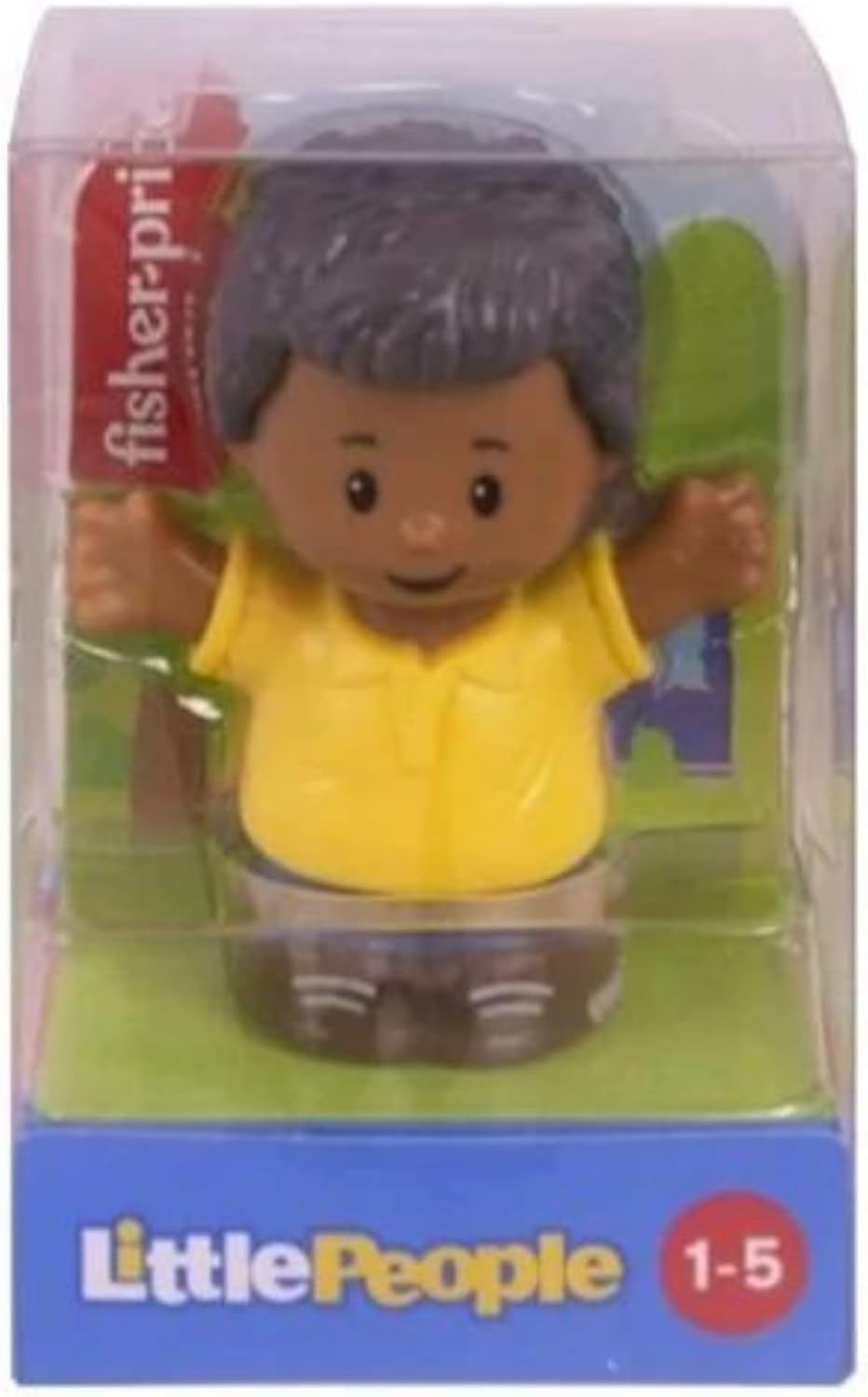 Fisher-Price Little People Bundle 4 Pack - Dad in Suit, Mom in Dress, Mom in Green Cardigan, Grandpa