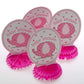 Unique 6" Mini Pink Elephant Girl Baby Shower Centerpiece Decorations, 4ct