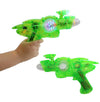 - 2 Pack - NEON Green Light-up Galaxy Space UV Glow Super Space Blaster Flash Gun (11") Noisy Blacklight Reactive Glow in Dark Space Blaster. Plastic