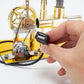 ENGINEDIY Stirling Engine Model Kit, Balance Single Cylinder Hot Air Stirling Engine Model with USB Light, DIY Experiment Educational Model Kits