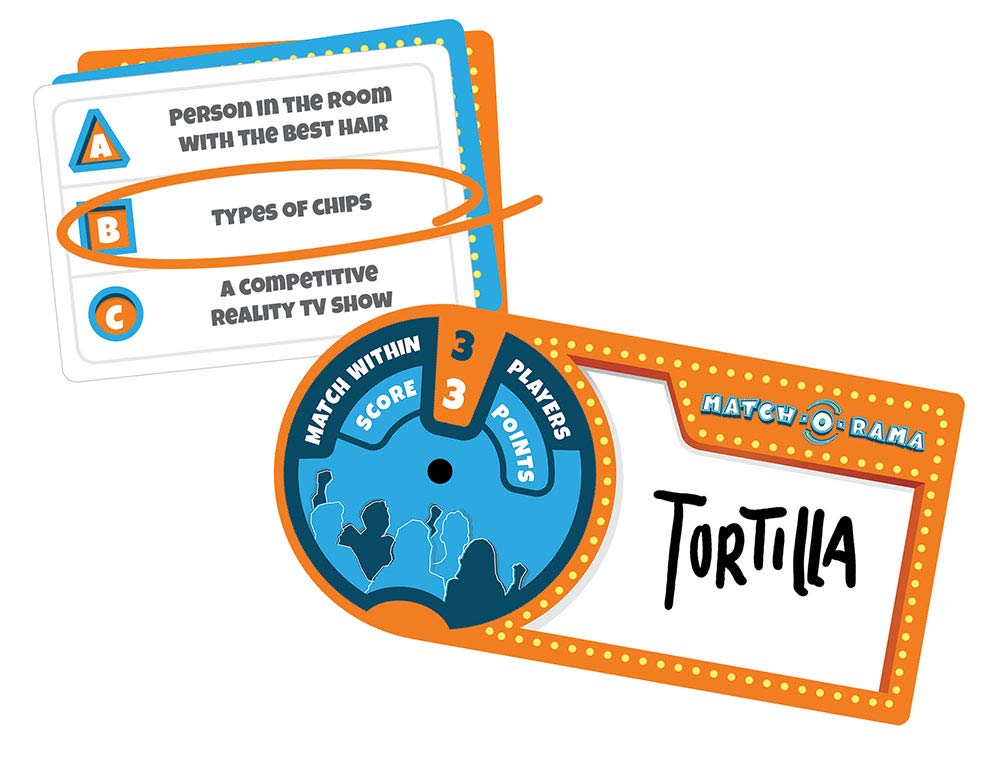 USAOPOLY Match-O-Rama Family Board Game | Press-Your-Luck Matching Game Fun for All Ages | 4-8 Players | Ages 8+