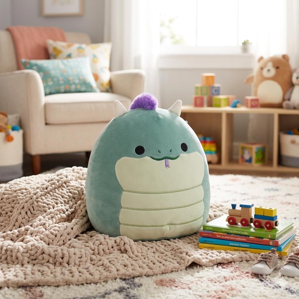 Squishmallows 10" Magtus The Dragon - Official Jazwares Plush - Game of Thrones, House of the Dragon, Iron Flame - Soft, Collectible Stuffed Animal