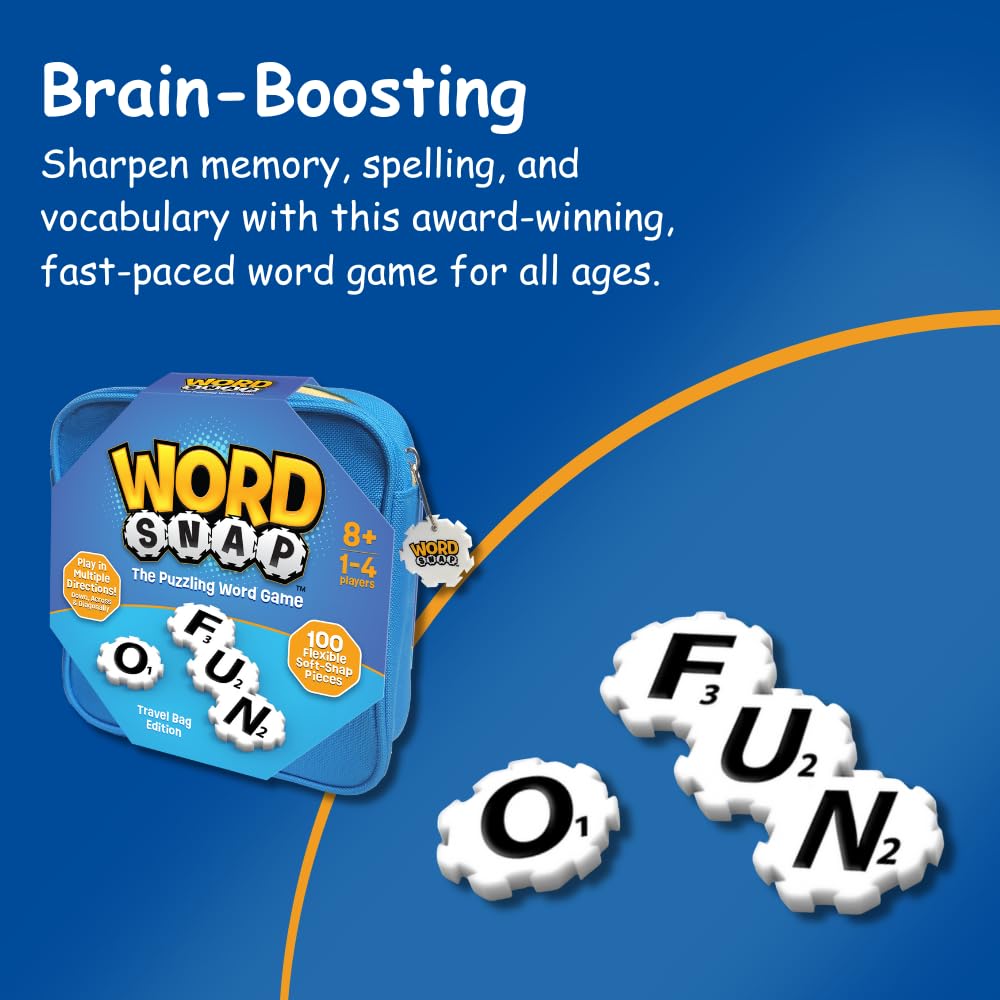 Word Strategy Game with Travel Bag, Ages 8+, 1-4 Players