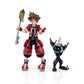 KINGDOM HEARTS Official Exclusive Action Figure - 2-Pack Valor Form Sora & Heartless Soldier - Collectible Replica Figurine Toy for Game Franchise
