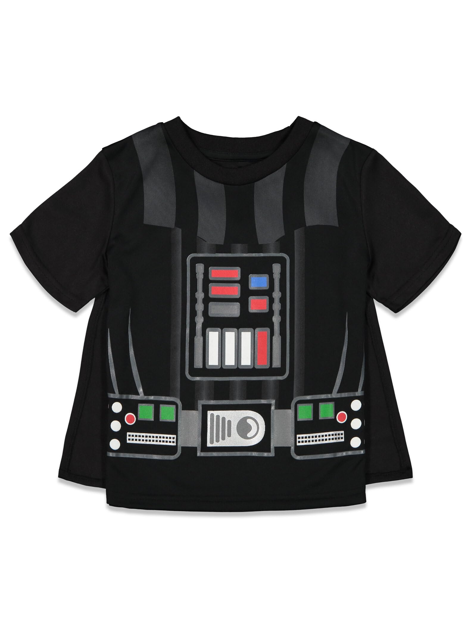 STAR WARS Darth Vader Toddler Boys Costume T-Shirt Shorts and Cape 3 Piece Black 2T