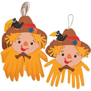 Scarecrow Handprint Craft Kit - Makes 12 - Fall Crafts for Kids and Fun Home Activities