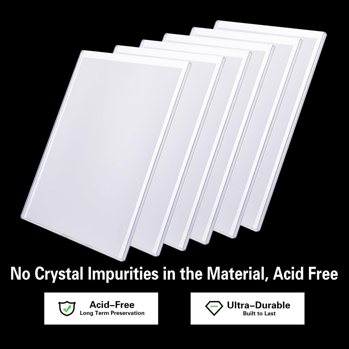 10ct Current Comic Book Toploaders - Modern Comic Book Top loaders, Crystal Clear Regular Comic Book Topload, Premium PVC Comic Book Holder, Crystal