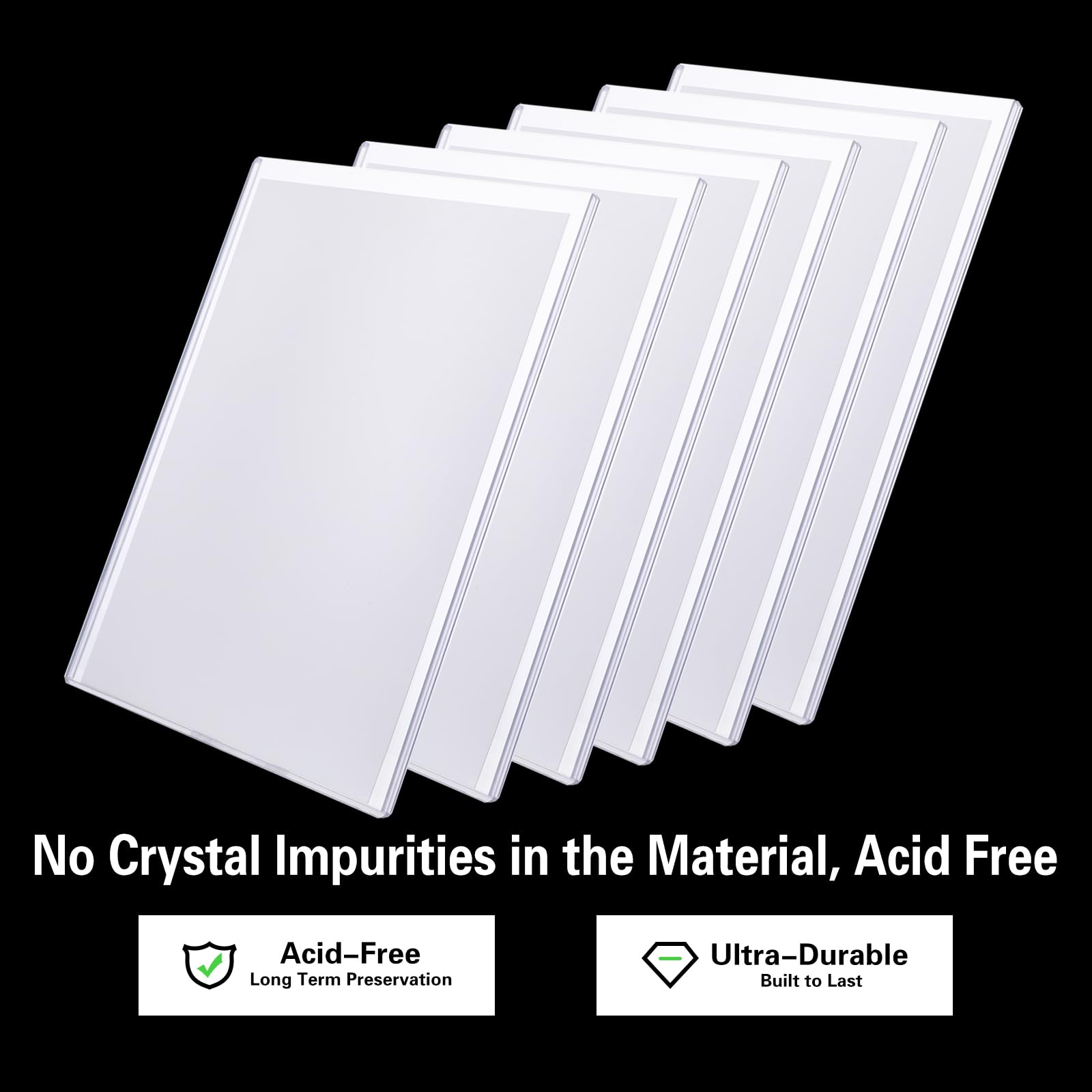 10ct Current Comic Book Toploaders - Modern Comic Book Top loaders, Crystal Clear Regular Comic Book Topload, Premium PVC Comic Book Holder, Crystal