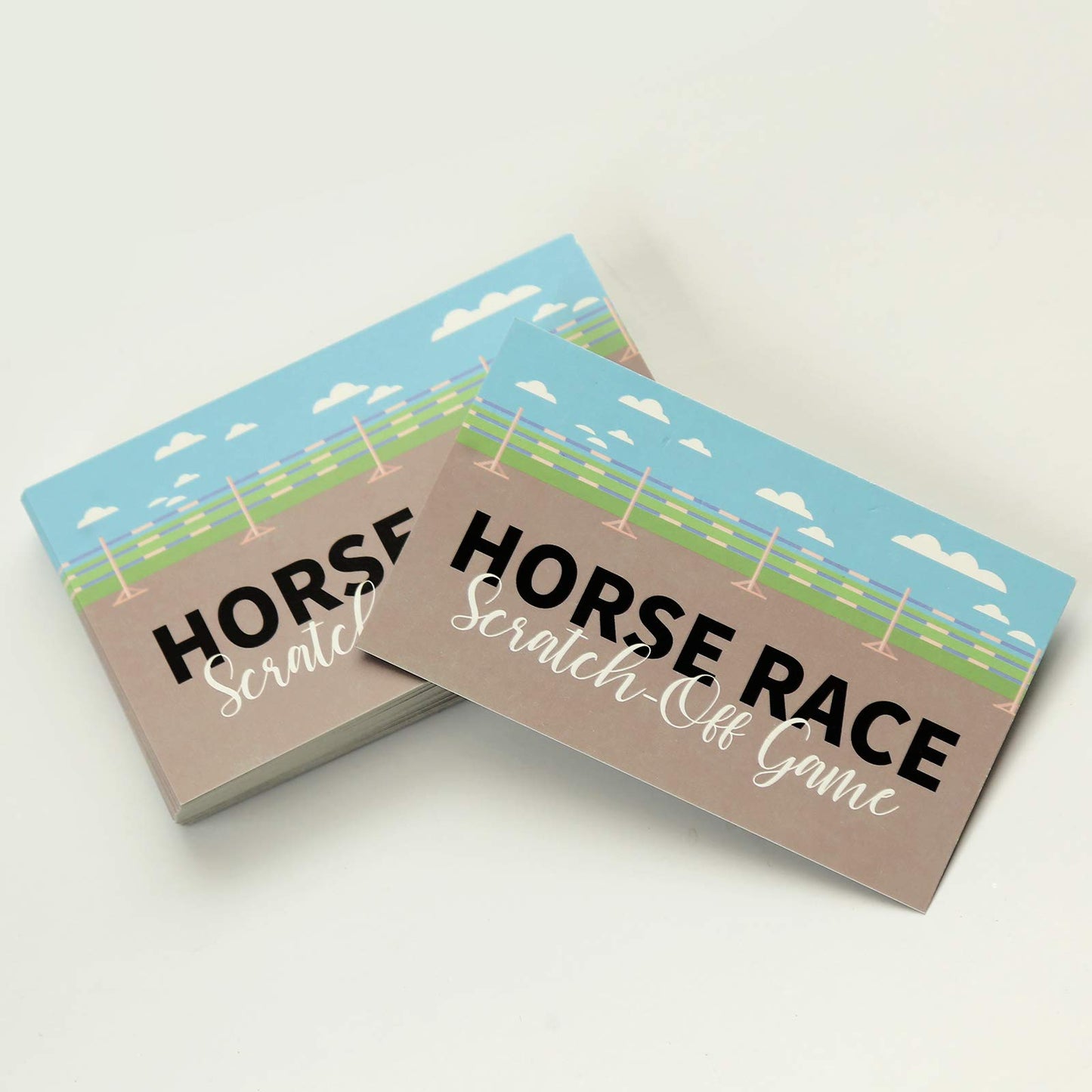 M1NTP1US + 88PCS Kentucky Horse Derby Party Supplies Game - Horse Racing Scratch-Off Cards