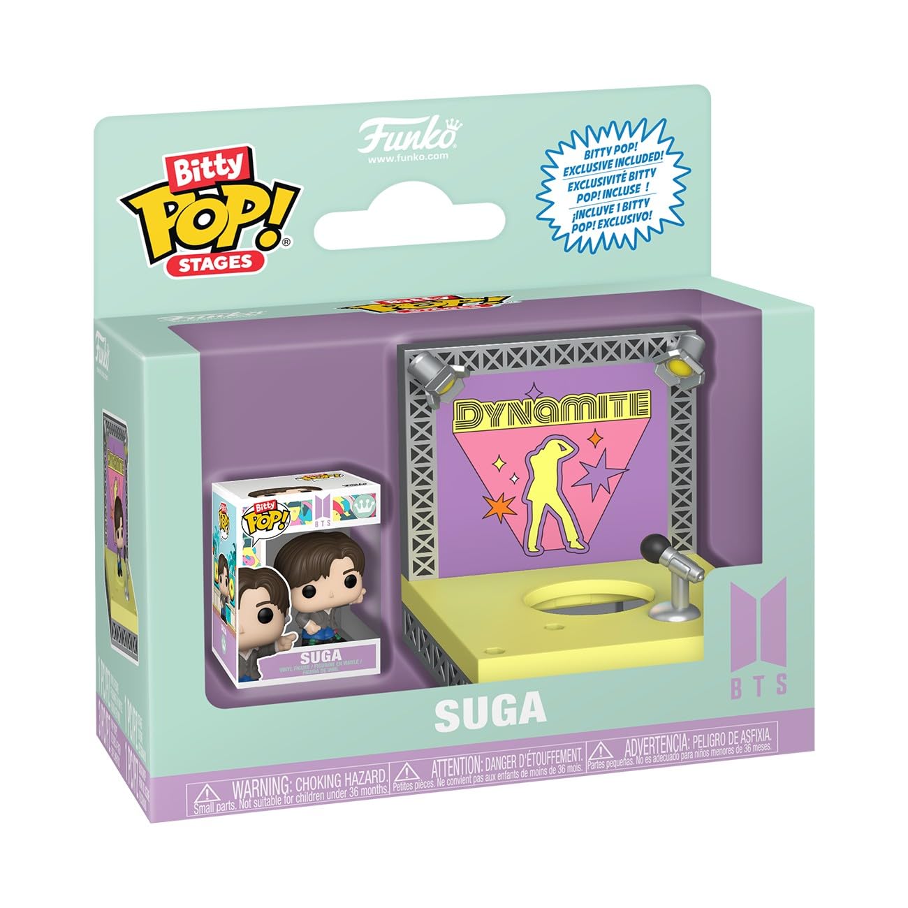 Funko Pop! Bitty Stages: BTS - Dynamite - Suga - Collectable Vinyl Figure - Gift Idea - Official Merchandise - Toys for Kids & Adults - Kpop Fans