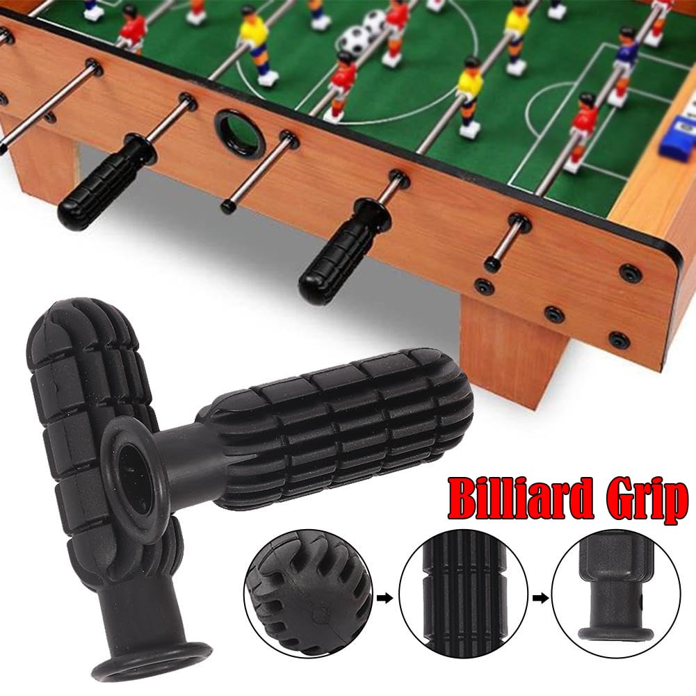 SquEqu 4 Pack Foosball Table Handle Grip Replacement Football Game Rod Handles Stick End Cap Grips for Desktop Soccer Tabletop Parts Repair Table Top