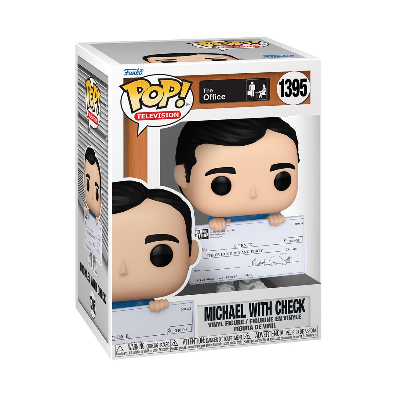 Funko Pop! TV: The Office - Michael Scott with Check - Collectable Vinyl Figure - Gift Idea - Official Merchandise - for Kids & Adults - TV Fans
